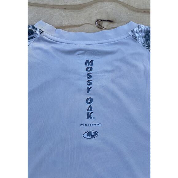 MOSSY OAK Hydro Fishing Shirt Long Sleeve Performance Huk Mens Beige SIZE 2XL‎ - Picture 6 of 7